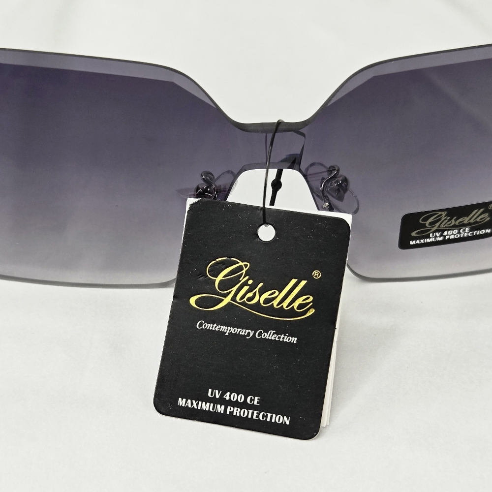 Giselle Rimless Gradient Lens Contemporary Collection Women's Sunglasses - Picture 7 of 10